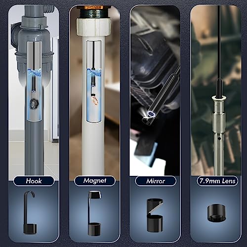 AOPICK Endoskopkamera 10M, 1080P HD Endoskop-Kamera mit Licht Handy Wasserdichtes Ip67 Kein WLAN...