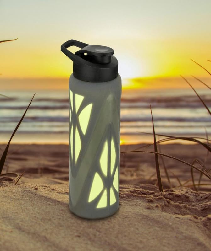 BHAGWATI PLASTIC Fancy Water Bottle 900Ml (Crytal Clear)