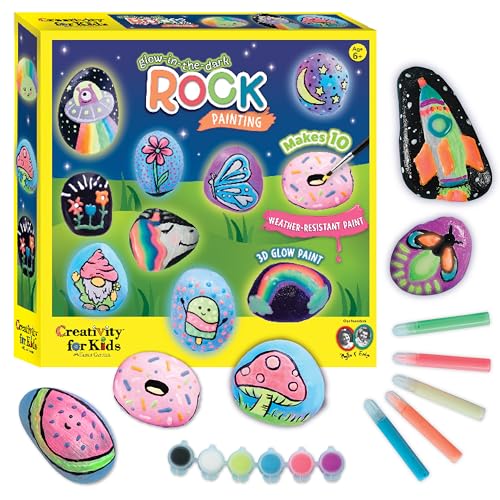 Creativity for Kids Glow in The Dark Rock Painting Kit