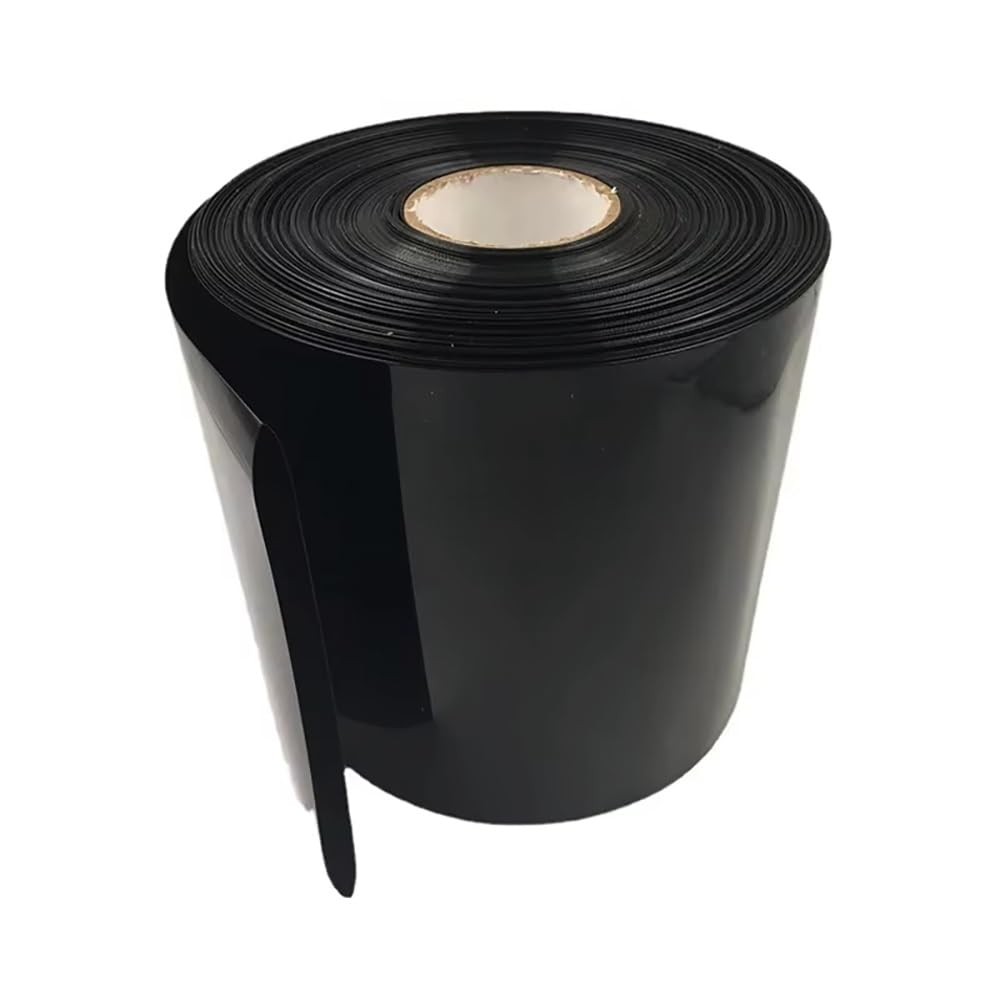 1 Rolka 1 Kg Rurki Termokurczliwej Z PVC, Czarna Koszulka Termokurczliwa Do Akumulatora 18650, Szerokość 80-500 Mm(Width 140mm)