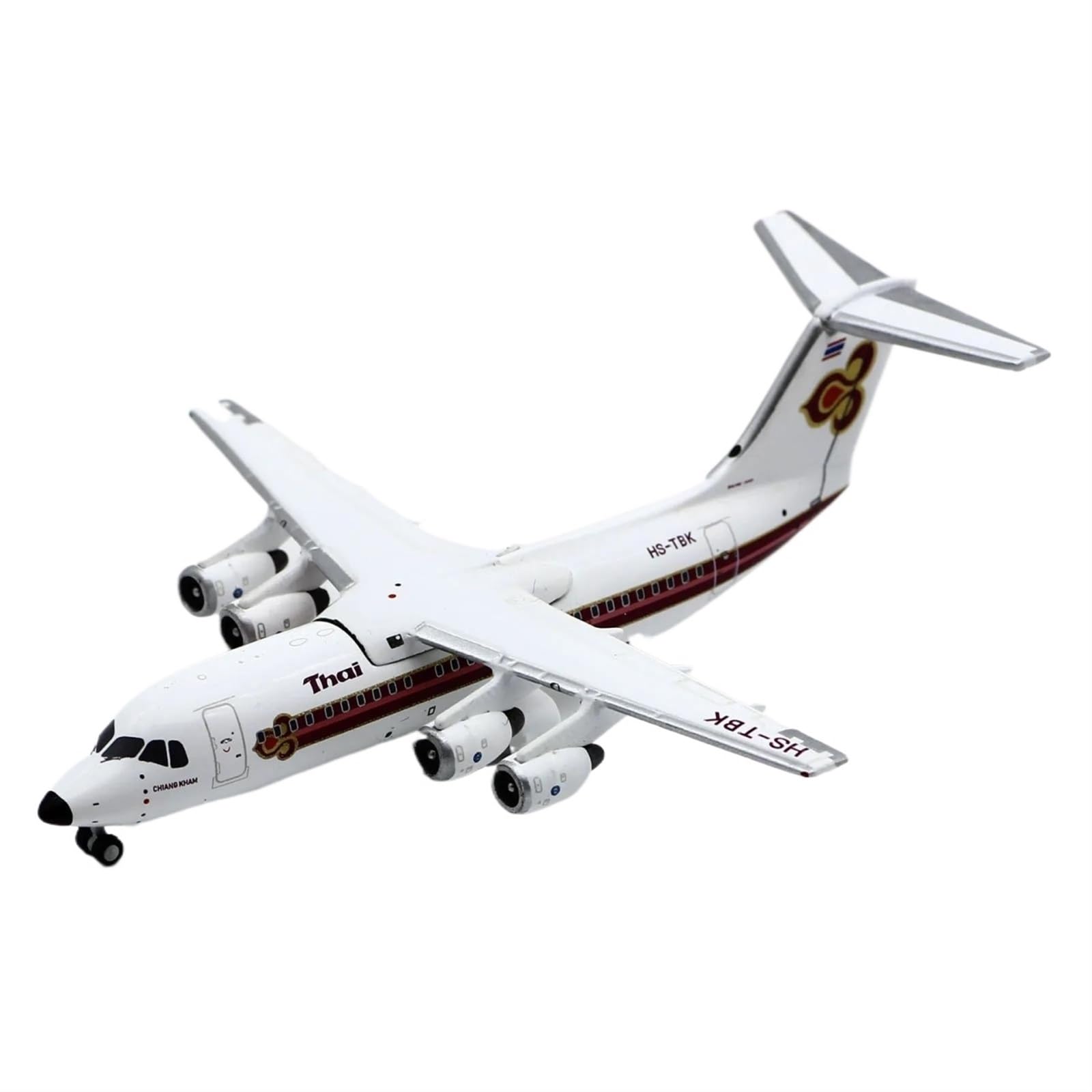 ZWCHGJ aluminiowy samolot kolekcjonerski 1 400 dla THAI AIRWAYS British Aerospace BAE 146-300 odlewany model samolotu HS-TBK Playkits