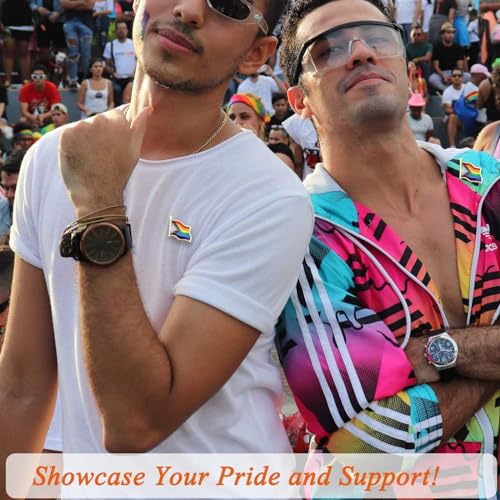 Image of 12 /25 /50 /100 /200 Pcs Progress Pride Pins Decorations LGBTQ Pins Accessories Pride Decor Bulk Stuff Rainbow Pins Gay Enamel Lapel Pin Progress Pride Month Decorations Gift for Parade Party, Flag