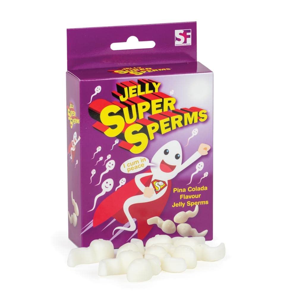 Spencer & Fleetwood Jelly Super Sperms 120g Pineapple Flavour Sweets