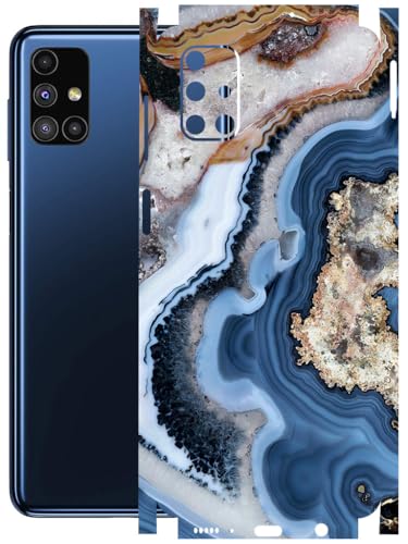 Image of AtOdds - Full Body Back Screen Guard Protector Film - Lamination Wrap Skin Sticker Compatible with Samsung Galaxy M51 | Scratchproof Matte Finish (Floor Marble)