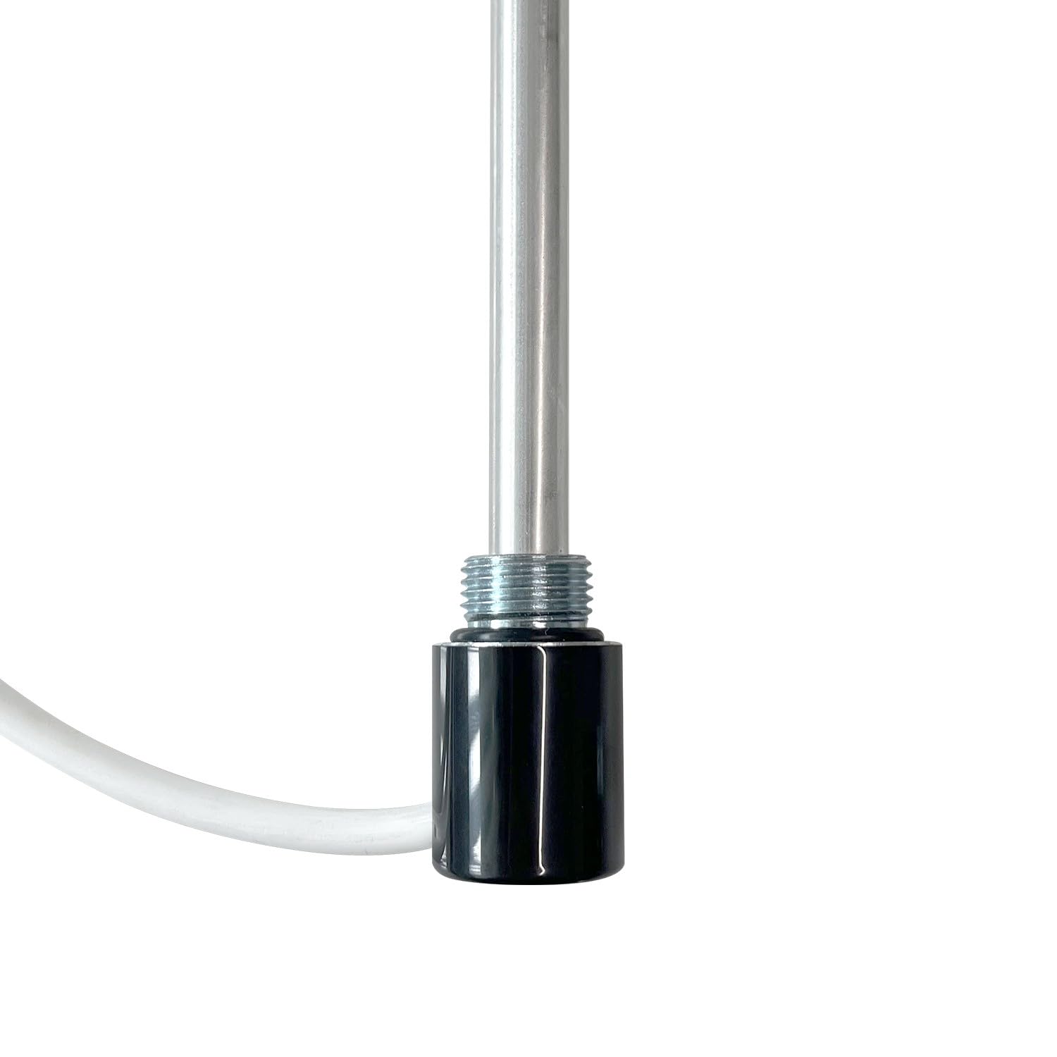 Nwt Direct Black Nova Electric Element & Cap For Heated Towel Rails Radiators Fixed Temperature - 900W - Cap