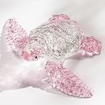 HDCRYSTALGIFTS 5'' Crystal Pink Sea Turtle Figurines Handmade Sea Animal Paperweight Ornament for Home Decor Art Glass Tortoise Sculpture Collection Gift for Women - Image 2