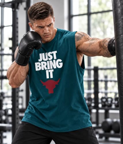Image of SHODOX Men's 100% Cotton Tank Top | Round Neck Sleeveless Gym Vest | Loose Fit Casual Sportswear T-Shirt | Breathable & Lightweight Fitness Wear for Workout & Active Wear