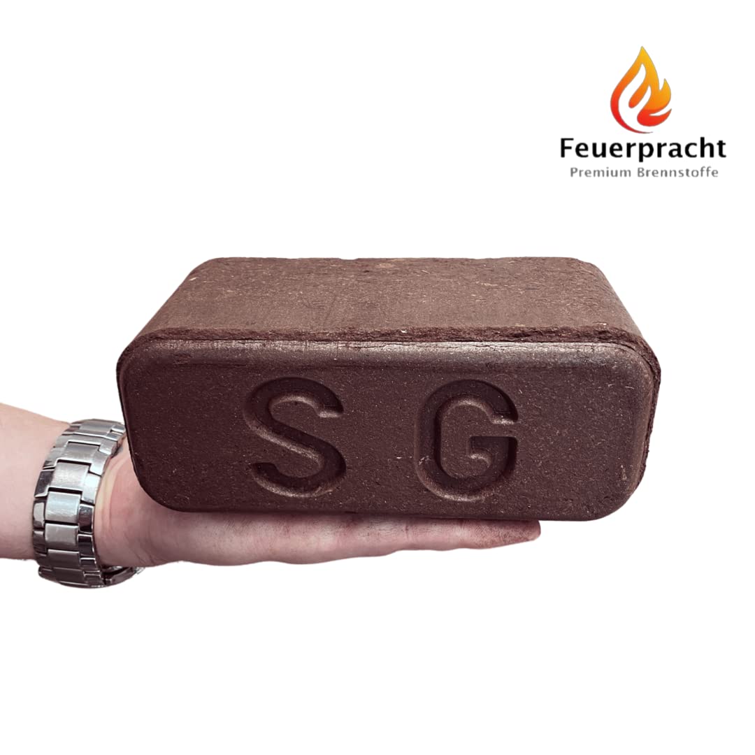 30KG Feuerpracht Premium Torf Briketts aus DE. Vergleichbar Kohle Briketts Ofen Kamin Heizen