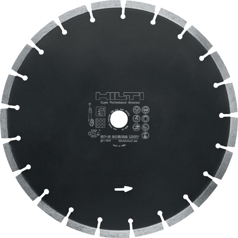 Hilti 2233583 Uniwersalna tarcza diamentowa SP 125/22,23 mm do szlifierki kątowej/piły (murarstwo/kamień/beton) 1 szt