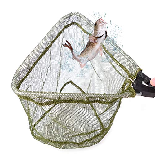 Yvleen Kids Fishing Net For Lakes - Minnow Nets For Kids - Aluminum Collapsible Telescopic Fishing Pole Handle And Nylon Mesh Small Fishing Net - Butterfly Nets For Kids Outdoor Playing #TOP4