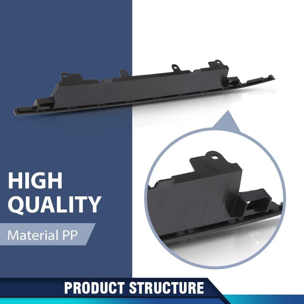 PIT66 Rear Bumper Reinforcement Compatible with Jeep Cherokee 2014-2018, Fit For Models With Single Exhaust 68205093AC, CH1140101 Black Bumper Face Bar Retainer Bracket Brace Mounting