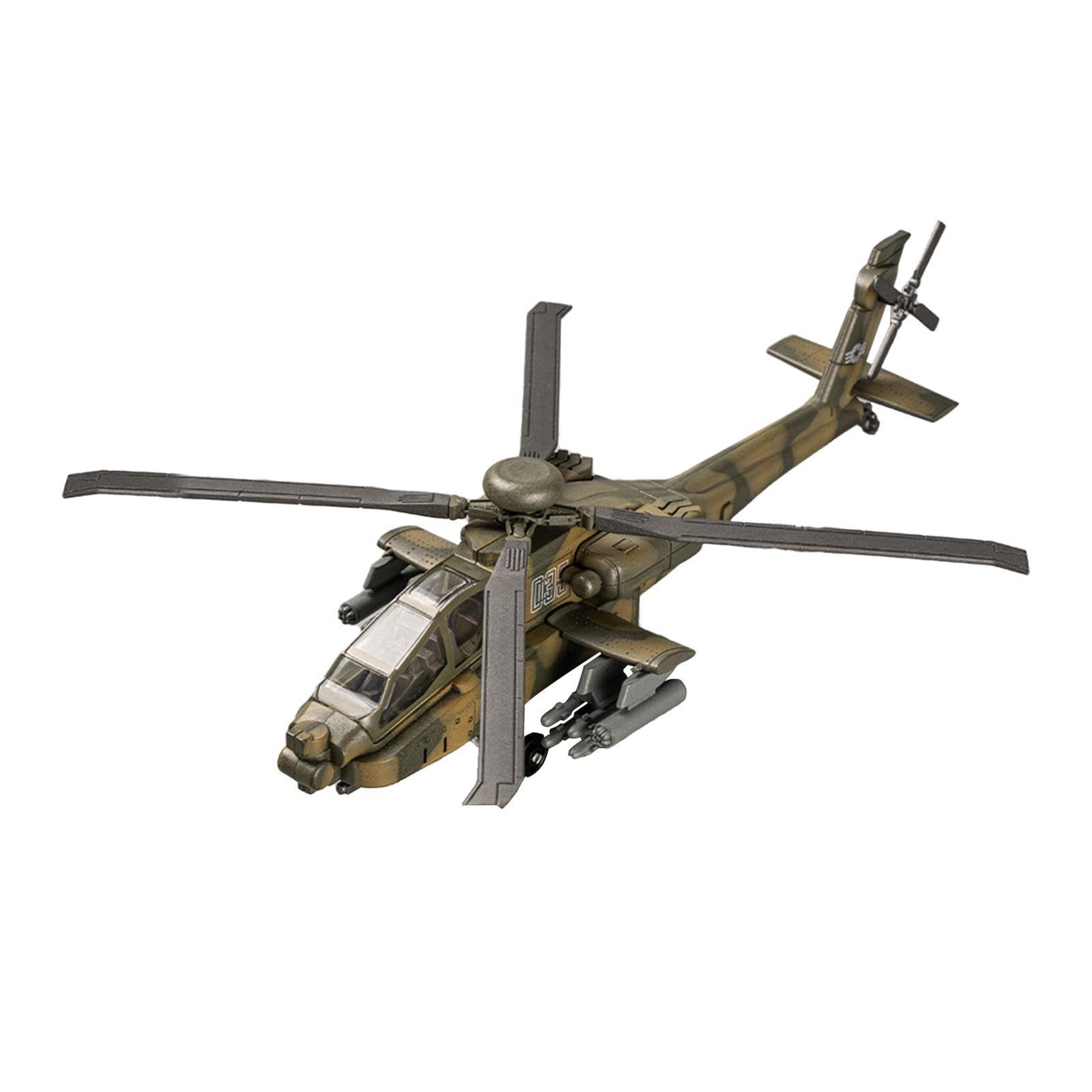 AMSLSIU 1/72 Scale Helicopter Model Engaging Toy Set Premium Promotes Extended Playtime and Imagination Promoting Intellectual Development and Enhancing Hands, 24x23x7cm