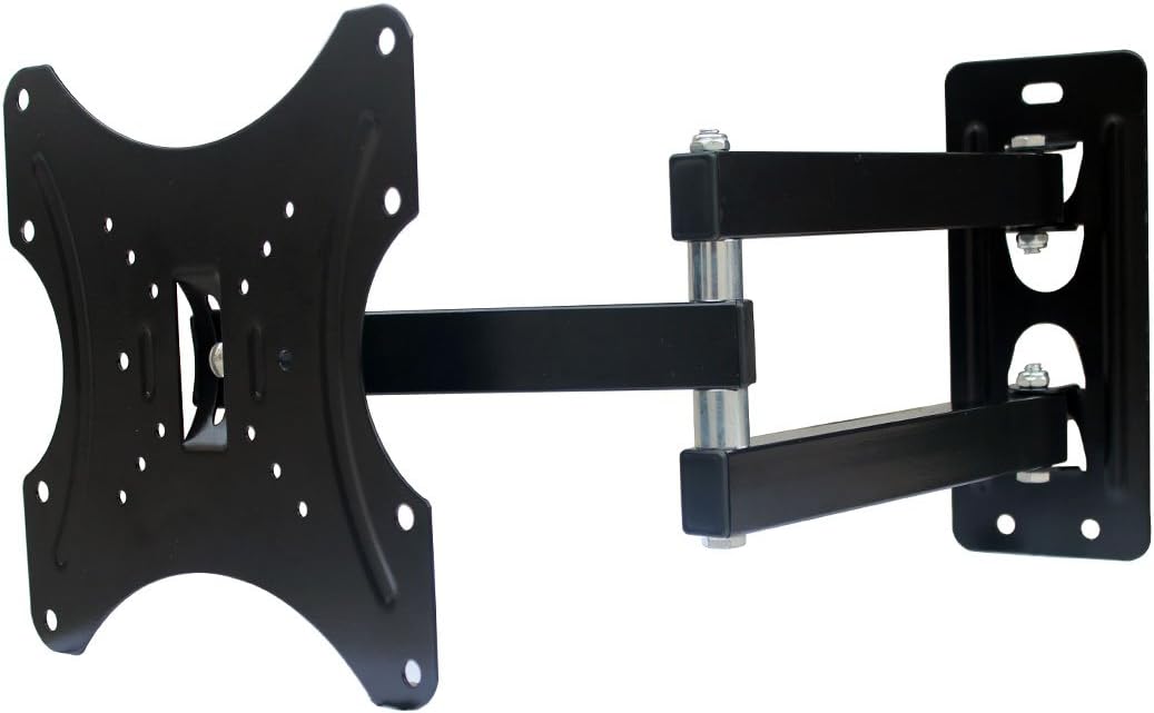 TV Wall Mount Bracket Swivel and Tilt for Most 14-37 Inch LED LCD OLED Plasma Flat Screen Panel with VESA up to 200x200mm and 77 lb