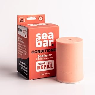 Conditioner Bar REFILL - All Natural Hair Conditioner - Vegan, Sulfate-Free, Eco Friendly Zero Waste Reusable Packaging - SeaFarer, Cypress, & Bourbon