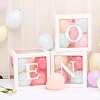 1st Birthday Party Decorations Boxes for Boys & Girls, ONE Birthday Balloon Boxes with Letter