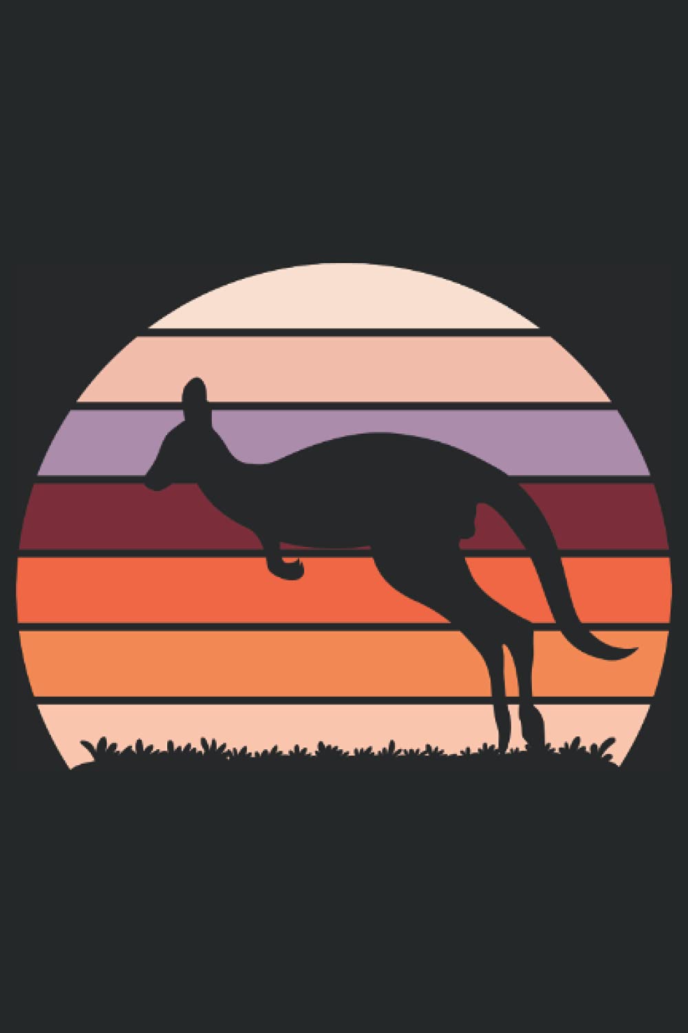 Känguruh Retro: Notizbuch 6x9