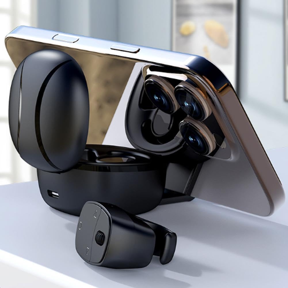 Bague de télécommande Bluetooth sans fil – Anneau de défilement et clic pour TikTok iPhone Android contrôleur vidéo télécommande caméra avec écran LED