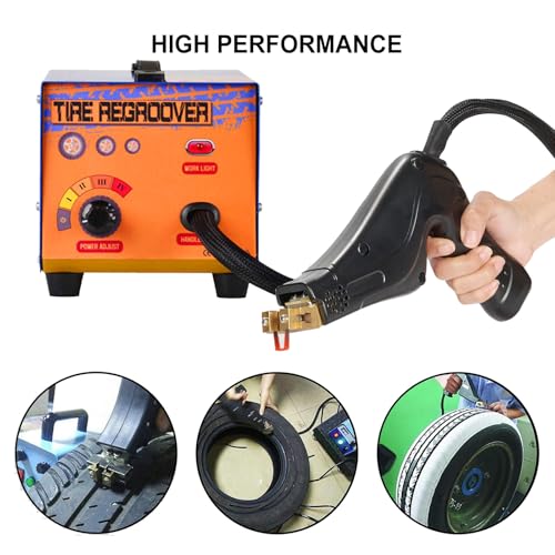 Regroover de neumáticos portátil con múltiples cuchillas, velocidad ajustable para grabado de neumáticos de goma, ideal para renovación de patrones de banda de rodadura y recauchutado de neumáticos