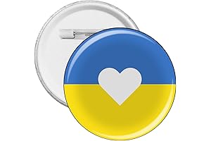 Ukraine Support Love Flag Pin Badge Button Brooch Bulk