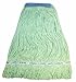 Wilen A11311, E-Line Looped End Wet Mop, Small, 1-1/4" Tape Band, Green (Case of 12)