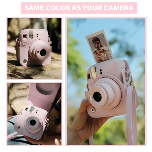 Funda para Cámara Fuji Instax Mini 12 Color Rosa miniatura 4