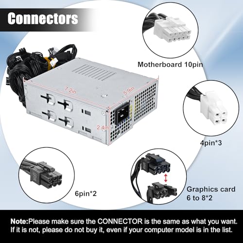 Fuente de alimentación LXun AC1000EPS-00 1000W ATX miniatura 4
