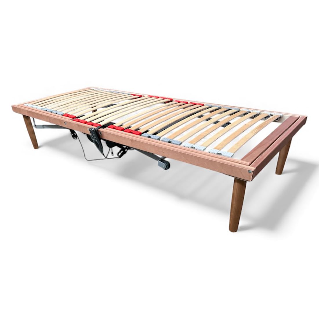 Comprarredo Rete letto motorizzata 3 Snodi 80x190 cm con telecomando – Struttura in legno massello, 26 doghe, regolazione testiera e pediera