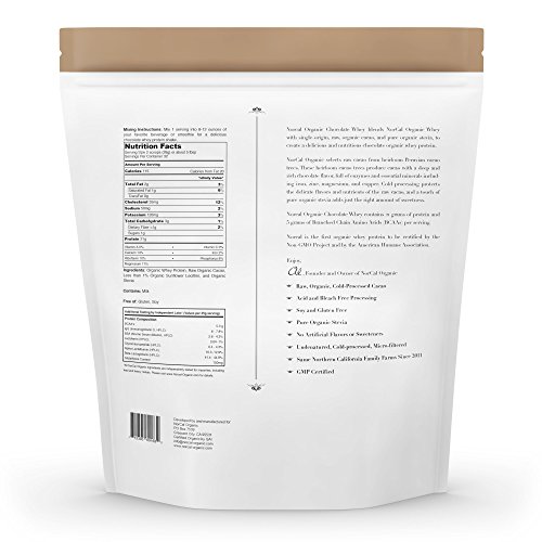 NorCal Organic Chocolate Whey Protein | 100% USA Grass-Fed, USDA Certified | Naturally Flavored with Raw Cacao from California Family Farms | 32 Ounce (Pack of 1) - 32 Servings - Image 3