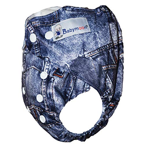 Image of Babymoon (SET of 3-1 Cloth Diaper with 2 5Layesr Bamboo Insert) Premium Adjustable Reusable Washable Cloth Diaper for Baby