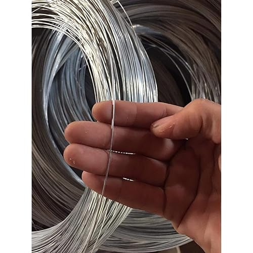 Image of USTAD Steel Color GI Wire for Gardening, Home DIY, Electrical, Construction use -35mtr in length of 1.2 mm Thickness with heavy load bearing capacity and uses for clothes drying, fencing, TMT binding