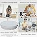 JAYEGT Motorized Rotating Display Stand, 12.6inch /44Lbs Load ,Real Mirror Cover ，360 Degree Electric Rotating Turntable ,Cup Display Turner Stand,Photography Products, Jewelry ,Tumbler -White