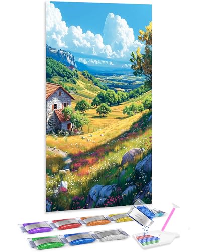 Punto de cruz diamante Jumpdot 5D de paisaje, ideal para relajarse y decorar el salón de casa