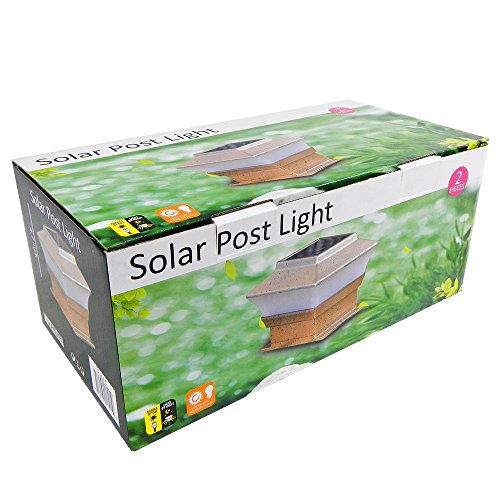 iGlow 12 Pack Copper Outdoor Garden 4 x 4 Solar LED Post Deck Cap Square Fence Light Landscape Lamp Wood Bronze