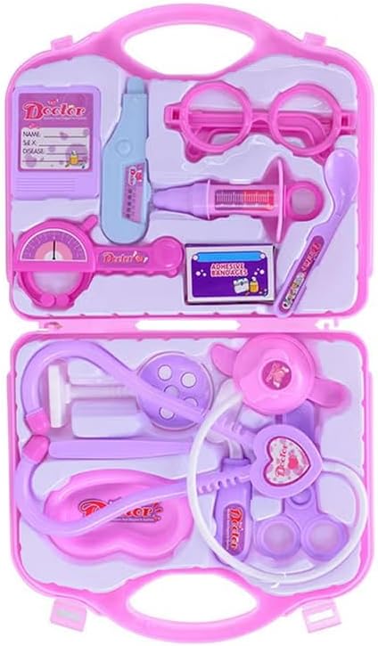 Toy Box First Aid Kit Doctor Prentend Play Toy Set Pink Color Portable 4+ Years Age Groups 10X10X5Cm 10X10X5 Cm Blue Toy Box First Aid Kit Doctor Prentend Play Toy Set Pink Color Portable 4+ Years Age Groups 10X10X5Cm 10X10X5 Cm Blue