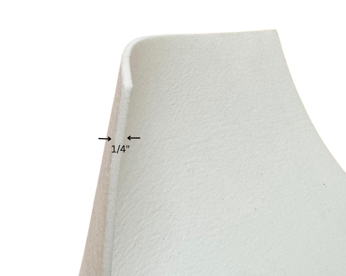 Guarnizione isolante in carta in fibra di ceramica ad alta temperatura per forni, stufe e fornaci, fodera resistente al calore fino a 2300 °C (0,6 x 28 x 30,5 cm, 5 pezzi)