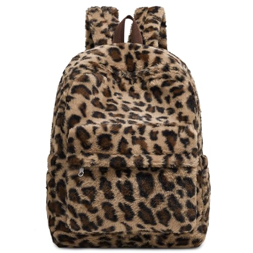 unisoul Plüsch Rucksack Damen & Teenager, Backpacks Kleiner Schulrucksack Daypacks Rucksackhandtasche Laptoptasche für Reise Freizeit Einkauf