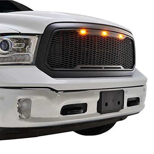 Image of Paramount Automotive 410183MB Impulse Series Led Packaged Honeycomb Mesh Main Grille Matte Black