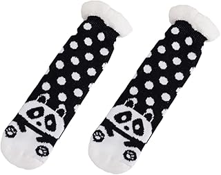 GALPADA 1 De Meias Meias De Lã Para Adultos Meias Femininas Meias Meias De Inverno Meias De Lã Coral Meias Quentes Meias De Chão Meias De Lã Coral Placa Combinada