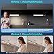 SternSinn 2 Stück Schrankbeleuchtung 30CM, Unterbauleuchte Küche 2200mAh, LED Schrankbeleuchtung mit Bewegungsmelder, Schrankbeleuchtungs Kabellos USB Aufladbar für Schrank/Regale/Treppe (Schwarz)