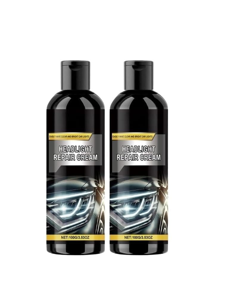 Headlight Repair Cream & Polishing Kit 100ml | Car Headlight Restoration Cream with Microfiber Cloth & Protective Gloves | Helps Remove Foggy, Yellowed & Oxidized Lens Surface Haze | DIY Automotive-image-27