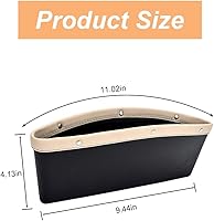 Vista 2 de Organizador de espacio para asiento de automóvil, caja de almacenamiento de hendiduras de poliuretano, bolsillo para relleno de espacio para asiento