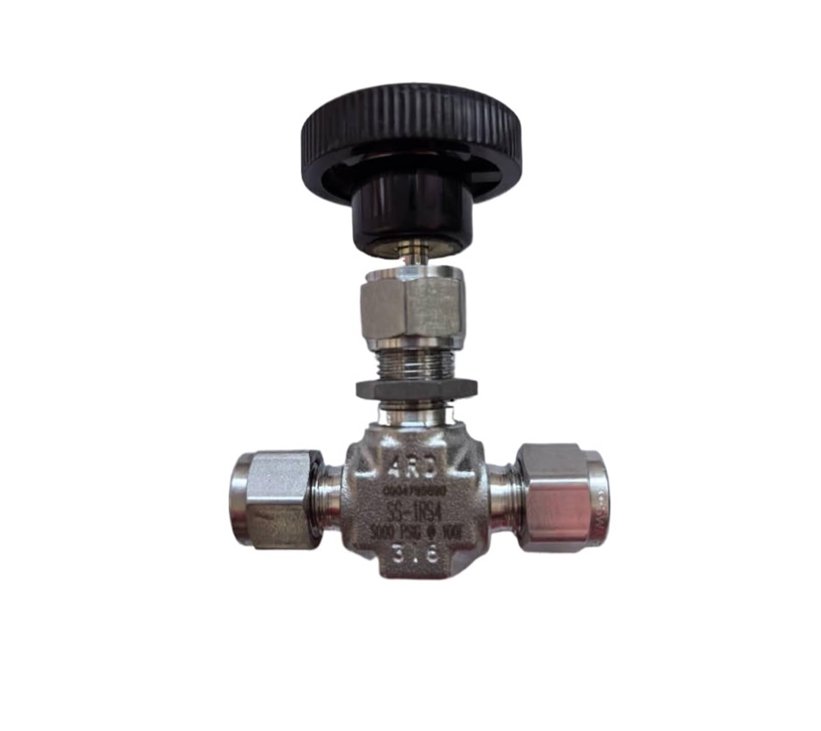 Válvula de aguja de acero inoxidable SS-1RS4 (1/4 pulg.) for hidráulica