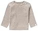 Noppies Unisex Baby U Tee Ls Rib Natal T Shirt, Taupe Melange - P757, 62 EU