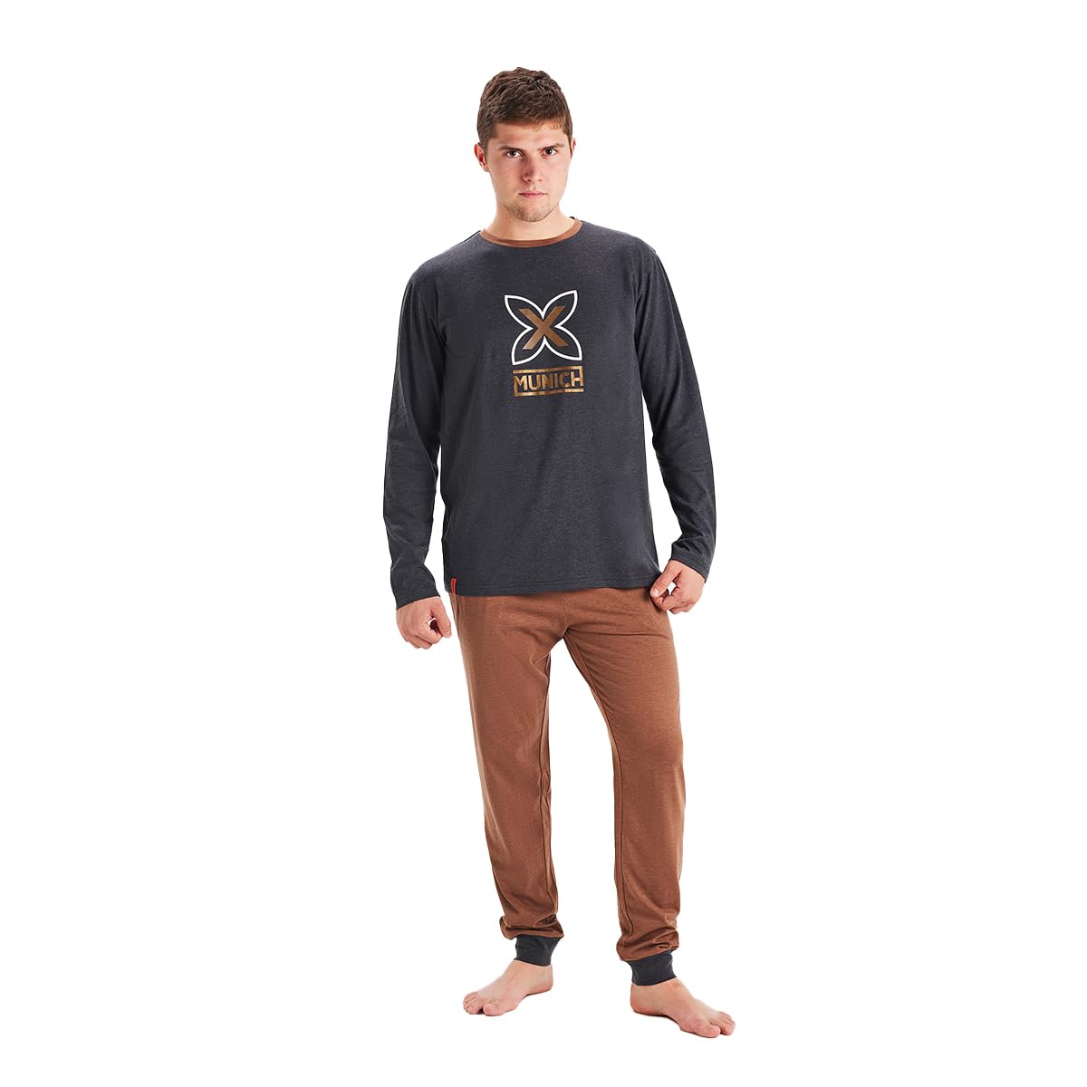 Munich Pijama Hombre Invierno MU1. Pijamas Hombre Invierno, Pijama Invierno Hombre, Pijamas para Hombre, Ropa de Dormir Hombre