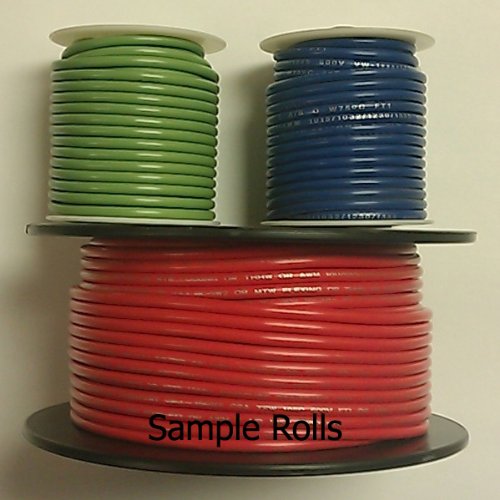 GPW White 10AWG Stranded 600V Hook Up Wire - 25' Roll