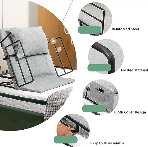 Miniatura 4 de Respaldo de cama eléctrico ajustable, respaldo de cama eléctrico con control remoto, cojín inclinado para hogares de ancianos, hospitales, soporte