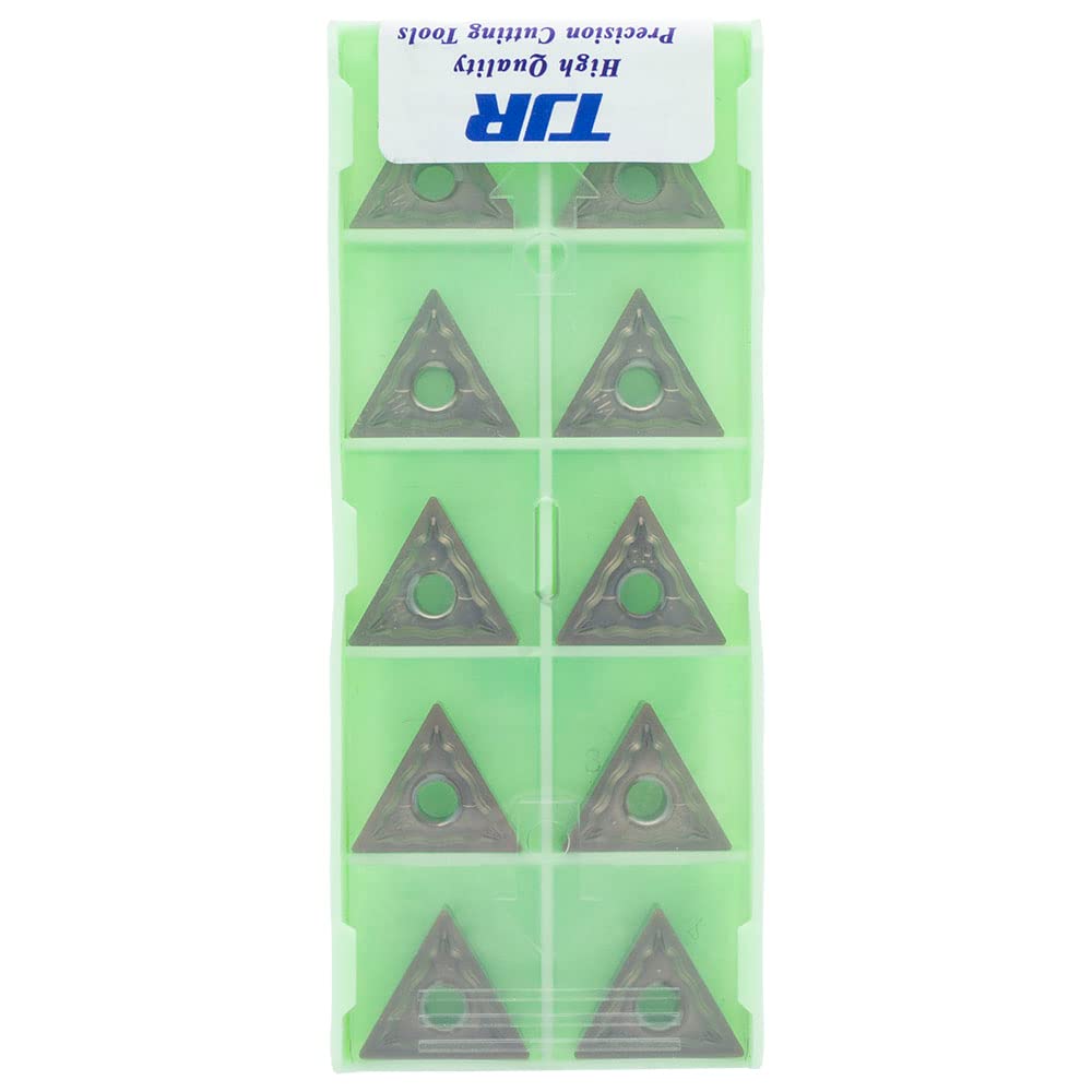 Lot de 10 inserts de tournage TNMG 160404 HA LF6118 pour acier, acier inoxydable et fonte TJR