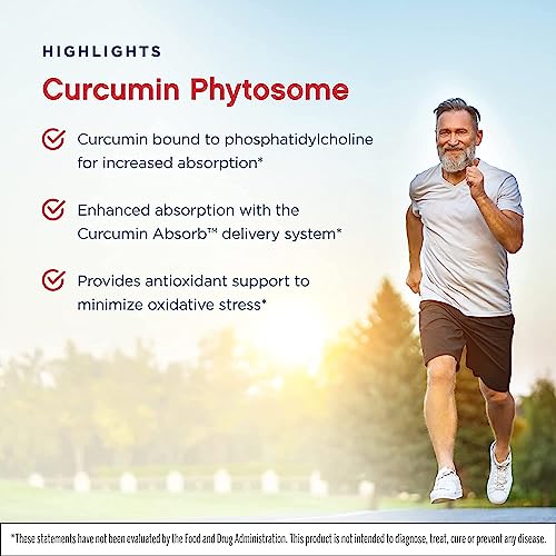Jarrow Formulas Curcumin Phytosome 500 Mg - 120 Veggie Capsules - Formulated With Meriva - Antioxidant Support Supplement - Curcumin Absorb Delivery System - 60 Servings (Packaging May Vary) #TOP5