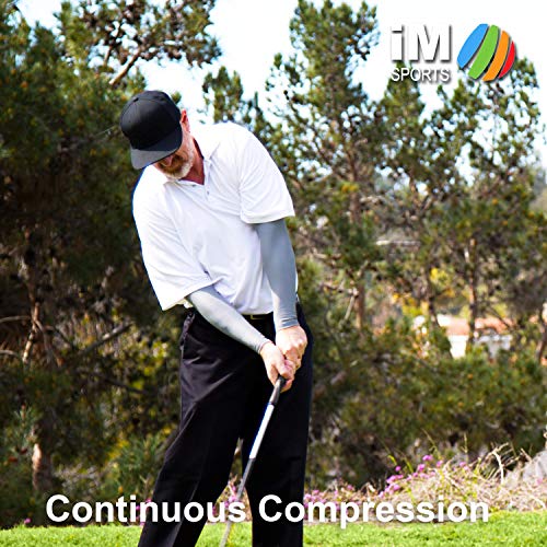 (NW Golf Sleeves Long Driver Golf Sun Sleeves + Blocks 96% UV + Compression + Wick Away Fabric + US Made - (Pair)4