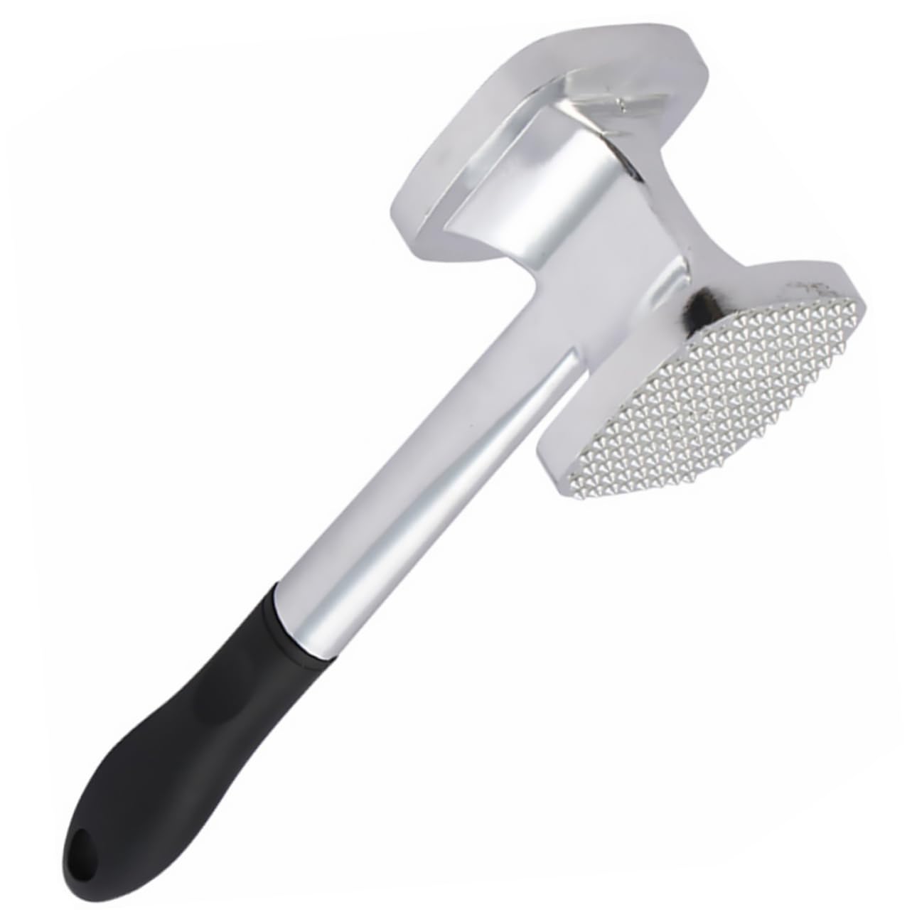 ULTECHNOVO Aluminum Alloy Meat Tenderizer Hammer Dual Sided Meat Pounder Tool for Easy Tenderizing Ergonomic Grip Versatile for Crushing Garlic Easy to Clean Store